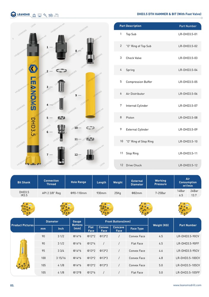 DHD35 DTH HAMMER BIT With Foot Valve-03 DHD35 DTH HAMMER BIT With Foot Valve-03
